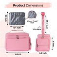 thumbnail image 3 of Breast Pump Bag for Spectra S1 & S2, Insulated Breast Pump Travel Bag, Spectra Pump Carrying Bag with Cooler, Travel Organizer & Waterproof Mat, Pink, 3 of 10