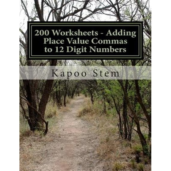 Pre-Owned 200 Days Math Placing Comma: 200 Worksheets - Adding Place ...