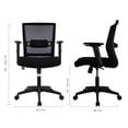 thumbnail image 3 of Mundo In Silla Negra de Oficina Bilbao Forrada de Tela Tipo Mesh Mundo In Home Office, 3 of 3
