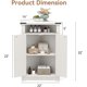 thumbnail image 5 of Estilo rural small de esquina bathroom gabinete con barn door y adjustable estante, blanca almacenamiento gabinete para bathroom, kitchen, y sala de estar, 5 of 8