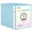 Blue, variant on Comix 1 inch 3 ring Binder 6 Pack, Round Ring, 200 Sheets Capacity Pastel Color Assorted For Office School Home