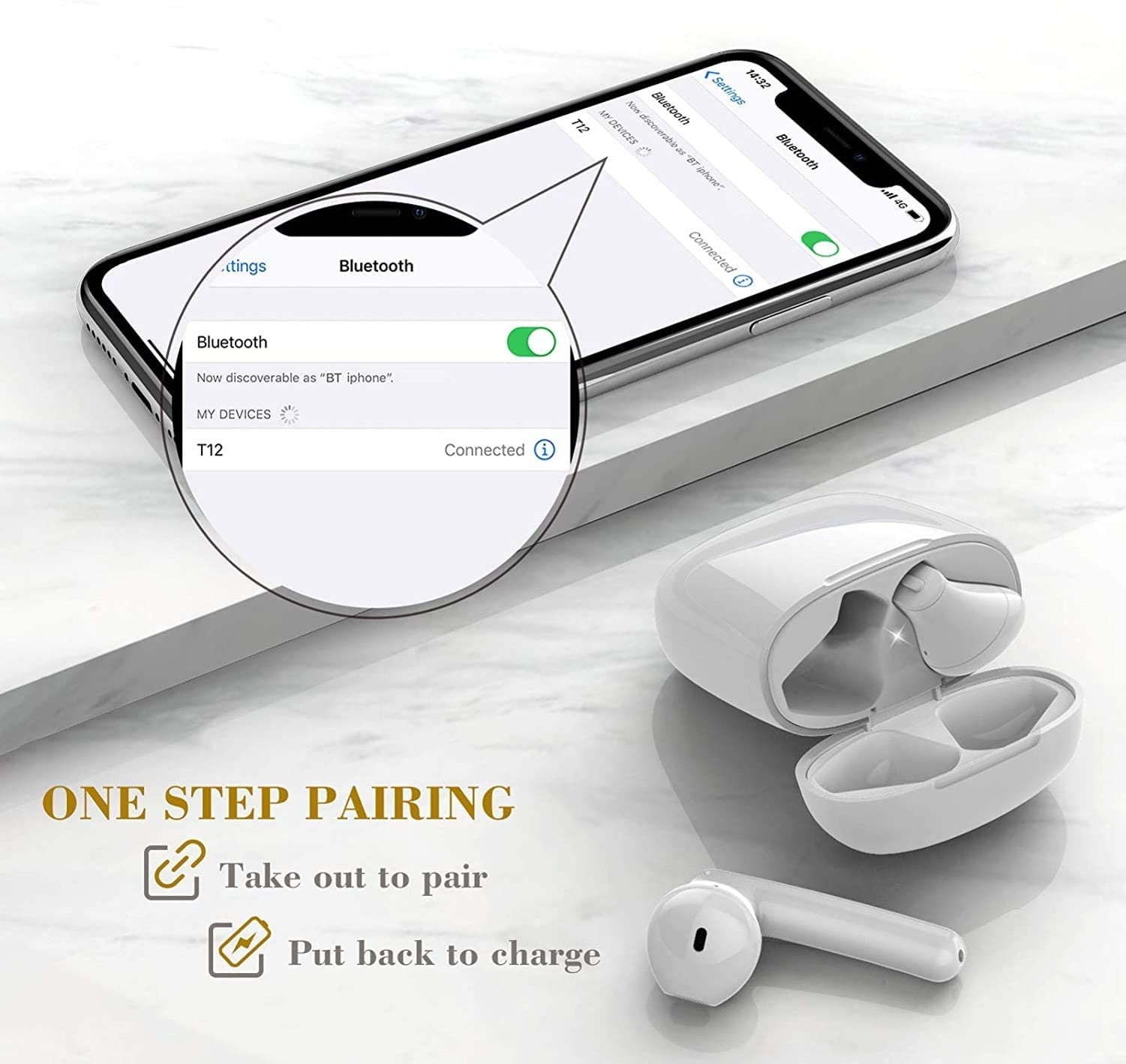 Wireless TWS Earphones for Google Pixel 7/Pro/6a/6/Pro Phones - Earbuds Headphones True Stereo Headset Hands-free Mic  Compatible With Pixel 7/Pro/6a/6/Pro Models