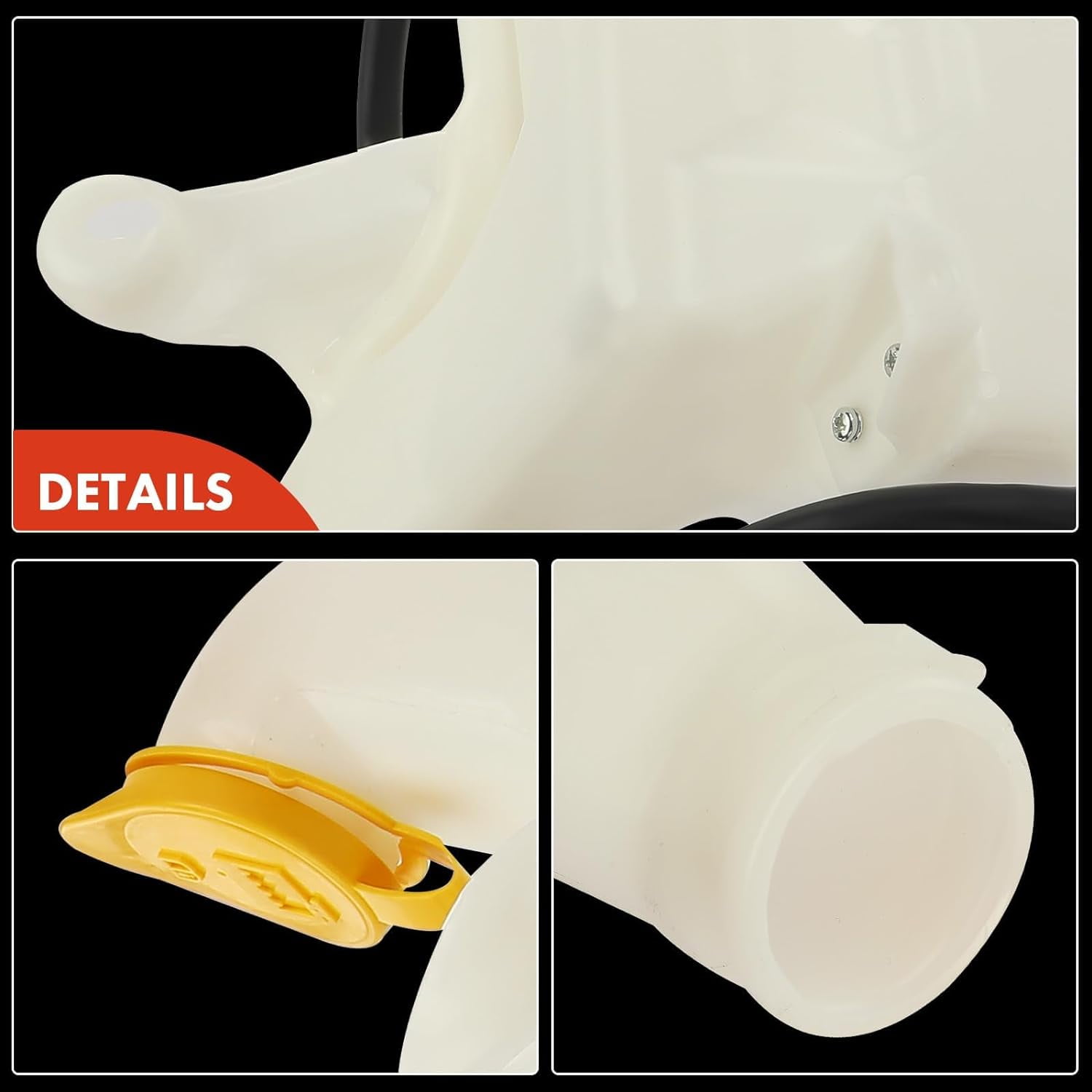 A-Premium Engine Coolant Overflow Recovery Expansion Tank with Cap Compatible with Ram 2500 3500 4500 5500 2011-2012 & Dodge Ram 2500 Ram 3500 2010, 6.7L, Replace for# 55057130AB