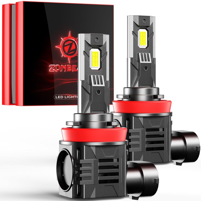 Bombillas antiniebla ZONBEAM 2025, mejora H11, 33000 lm, 6000 K, paquete de 2