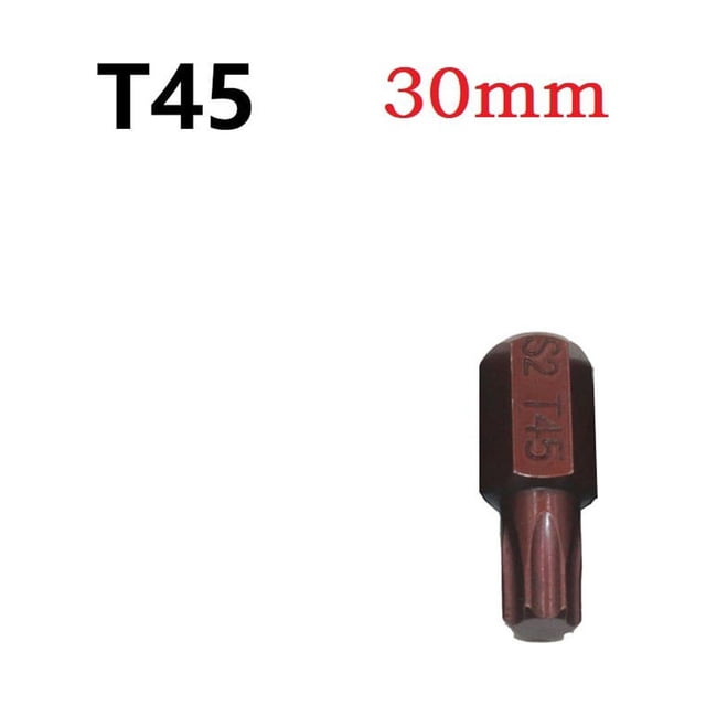 1 Pcs Embouts de Tournevis Torx Star 30mm Tige Hexagonale T45