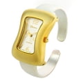 thumbnail image 1 of 2Tone Melting Shape Case Small Size Women's Bangle Cuff Watch, 1 of 3