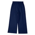 thumbnail image 5 of Abomasnow Girls Fleece Sweatpants Elastic High Waist Drawstring Pants Casual Wide Leg Baggy Joggers Pants with Pockets 3-13Years, 5 of 9