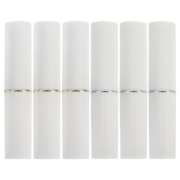 6 envases vacíos de bálsamo labial: tubos de brillo labial para proyectos de bricolaje - Elegantes tubos de plástico para guardar pintalabios y brillos labiales