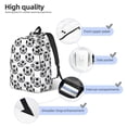 thumbnail image 4 of Lsque Happy Soccer Pattern Canvas Daypack, Durable Backpack, High-quality Versatile Backpack,Vintage Compact Backpack-Small, 4 of 6