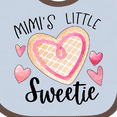 thumbnail image 4 of Inktastic Mimi's Little Sweetie with Heart Cookie Boys or Girls Baby Bib, 4 of 4