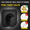 thumbnail image 2 of Kit de ajuste de válvulas de repuesto para Moen Genta LX Posi-Temp, 2 of 8