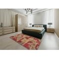 thumbnail image 5 of Ahgly Company Machine Washable Indoor Rectangle Contemporary Lava Red Area Rugs, 7' x 9', 5 of 7