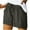 Dark Gray, variant on Uaswgudfs Women's High Waisted Shorts with Elastic Waistband, Adjustable Drawstring & Side Pockets - Casual Summer Comfort Fit Everyday Wear Light Blue L