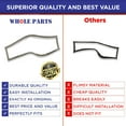 thumbnail image 6 of Whole Parts Refrigerator Door Seal Gasket (Grey Color), Single Piece, Part# WPW10443326 - Replacement & Compatible with Some Jenn Air, Kitchen Aid, Maytag and Whirlpool Refrigerators, 6 of 6
