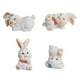 thumbnail image 2 of 4 figuras de conejo en miniatura de resina para decorar el salpicadero del coche, para tartas y decoración del hogar. Blanco, 2 of 9