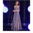thumbnail image 3 of Starry Sky Evening Gown Silver Formal long Dess Elegant Women's One-Shoulder Sequined Banquet Prom Wedding Party Slim Silver Long Dress, 3 of 6