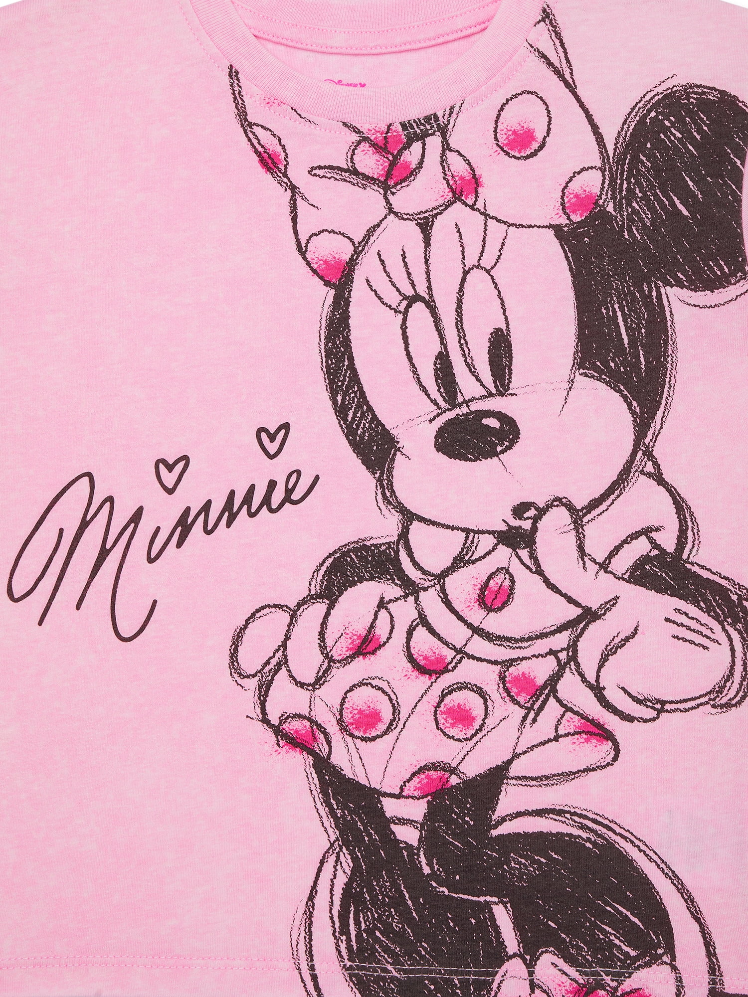 Minnie Mouse Toddler Graphic Short Sleeve Crewneck Tee, Sizes 12M-5T