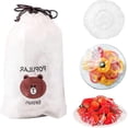 thumbnail image 1 of Bolsas de mantenimiento fresco, bolsas de sellado de plástico, cubierta de alimentos, sello universal de cocina, tapas de mantenimiento fresco (100 unidades), 1 of 5