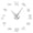 Silver, variant on Zodiac Signs Frameless Wall Clock Stickers, DIY Modern Decorative Clocks for Living Room, Bedroom, Office - Easy to Install, Large 3D Clock Design (Black,27in)
