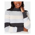 thumbnail image 3 of KAREN SCOTT Womens Gray Ribbed Color Block Long Sleeve Turtle Neck Sweater XXL, 3 of 4