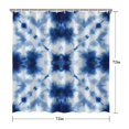 thumbnail image 5 of Blue White Tie Dye Mandala Pattern Shower Curtain 72"x72" ,Bathroom Decorative Shower Curtains Set with 12 Hooks,Modern Waterproof Washable Shower Curtain, 5 of 6