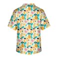 thumbnail image 3 of LINMOUA Men's Plus Size Halloween Printed Scrub Top, Cross V-Neck, Short Sleeve, 3 of 3