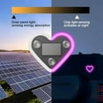 thumbnail image 5 of Solar Powered Wireless LED Heart Shape C-Pillar Neon Light, Car Solar Heart LED Light with Light Sensor, Car LED Ambient Light, Valentine's Day Romantic Car Interior Decor Accessory (2PCS-Ice Blue), 5 of 9