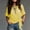Yellow women knot front blouse a1, variant on Yrmaups Loose Fit Short Sleeve T Shirt for Women, Casual Knot Front Plaid Blouse, Soft Stretch Tee for Party Office Travel Daily Wear, Black XL