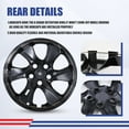 thumbnail image 3 of 1 Pack 17 inch Steel Wheel Hubcap for 2019-2025 Toyota RAV4,Wheel Rim Cover,Snap-On Installation,ABS+PC,Black Lacquer, 3 of 8