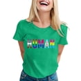 thumbnail image 1 of T-shirt à Col Rond Imprimé Élégant pour Femmes T-Shirt à Manches Longues T-Shirts Unis à Manches Longues pour Femmes T-Shirt de Course pour Femmes T-Shirt à Rayures Femmes T-Shirt Mince à Manches Longues T-Shirts Plus Trash Femmes T-Shirt Uni T-Shirts Longs, 1 of 4