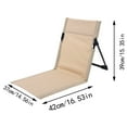 thumbnail image 3 of LHWEN Folding Beach Chair Lightweight Portable Backrest Chair for Camping Hiking Travel Outdoor Seat, 3 of 5