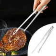 thumbnail image 1 of Fiudx Pinza para Barbacoa de Acero Inoxidable 304, Pinza para Escaldar Alimentos, Diseño Fácil de Usar, Herramienta de Cocina Duradera, Esencial para Barbacoas Al Aire Libre, Higiénica y Fácil de Lim, 1 of 7