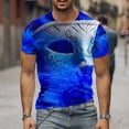 thumbnail image 6 of IROINNID Men'S T-Shirts Big and Tall T Shirts for Men, Thin Lightweight Basic Round Neck Pullover Stripe Tops for Men, 6 of 6
