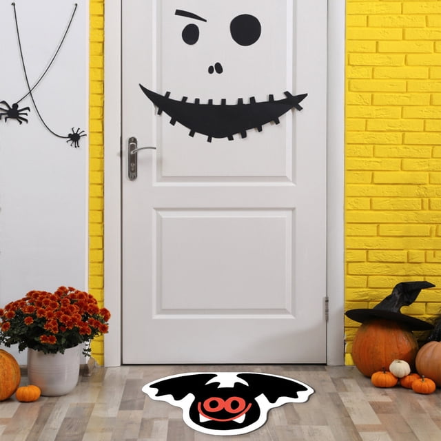 WRXMIJNHGSA Polyester Carpet Under $20 Carpet Unwelcome Bat Door Mat Gothic Rug Halloween Funny Pattern Doormat New Home Closing Housewarming For Kitchen Bedroom Holiday Outdoor Indoor Decor