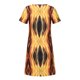 thumbnail image 5 of Vestido largo hasta la rodilla con cuello en V y manga corta con estampado cómodo e informal a la moda para mujer Pompotops  ghjkhdj14282, 5 of 8