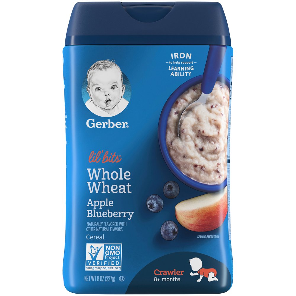 Gerber Lil� Bits Whole Wheat Apple Blueberry Baby Cereal