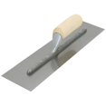 thumbnail image 1 of QLT By MARSHALLTOWN 994S 14-Inch by 4-Inch Finishing Trowel with Curved Wood Handle, 1 of 2