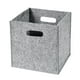 thumbnail image 2 of Caja de tela plegable para guardar ropa y juguetes | Organizador de gran capacidad de 18 l con asa reforzada | Apilable para guardarropa infantil y dormitorio, 2 of 3