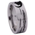 thumbnail image 3 of Howling Wolf on Moon Tungsten Carbide Ring, 3 of 9