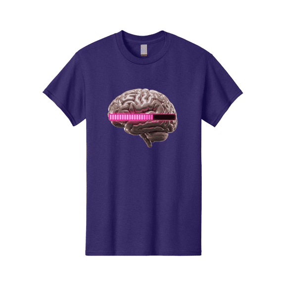 Brain-With-Equalizer Mens Graphic Tee, 100% Cotton, Casual Summer Wear BAA215
