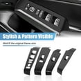 thumbnail image 3 of 4pcs for Honda Civic 11th 2022 Window Control Panel Frame Door Armrest Lock Switch Trim Interior Carbon Fiber Pattern, 3 of 6