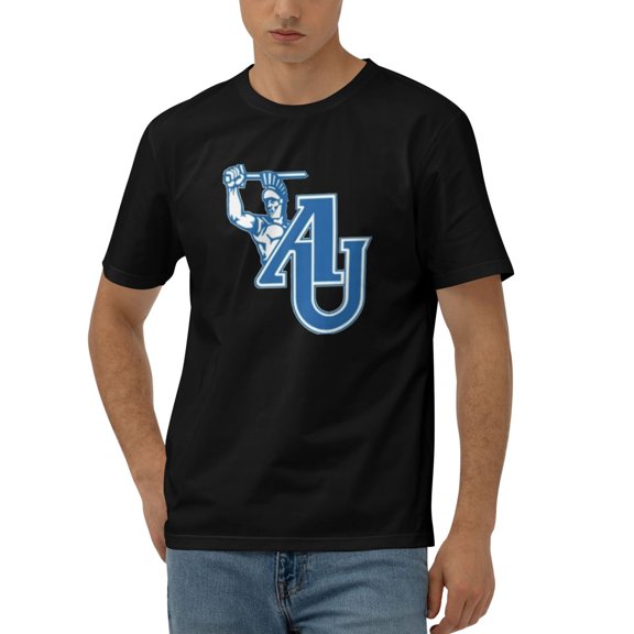 Aurora University Logo Men'S 170g Combed Cotton Short Sleeve T-Shirt