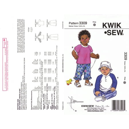 - Kwik Sew Pattern Shirts, Pants and Hat, (S, M, L, XL)