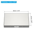thumbnail image 2 of Uxcell RFID Credit Card Holder Metal Wallet Stainless Steel Business Card Holder for Women Men Brushed Silver, 2 of 6
