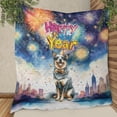 thumbnail image 3 of Happy New Year with Australian Cattle Dog Fireworks Holiday Xmas Winter 2025 Quilt Blanket Heeler Lover Gifts Cozy Comforter Throw Blanket - 00025, 3 of 5
