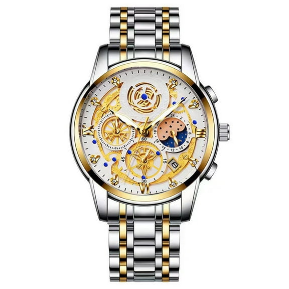 Full Automatic Mechanical Watch And Trendy Korean Quartz Men's Watch