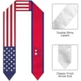thumbnail image 2 of Nepal &amp; USA United States Flag Graduation Stole For International Student Stole Pride Cheers Shawls, 2 of 6
