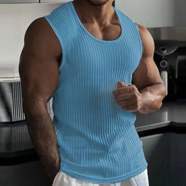 Weiqiqre Tank Tops Men Sleeveless Shirts Summer Beach Workout Muscle Undershirt