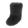 thumbnail image 4 of Plush Slipper Booties for Women Winter Warm Fashion Indoor Home Slip on Shoes Lightweight Casual Ankle Boots Dark Gray Size 6.5, 4 of 4