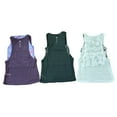 thumbnail image 4 of Tangerine Women's Active 2-in-1 Soft Cropped & Loose Fit Athletic Tank Top Set (White/Charcoal Tie Dye, S), 4 of 4